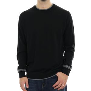 MAGLIA CONTRASTI NERO